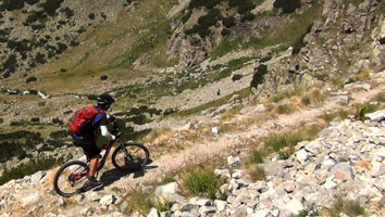 mountan biking in Bulgaria - Rila Mountain